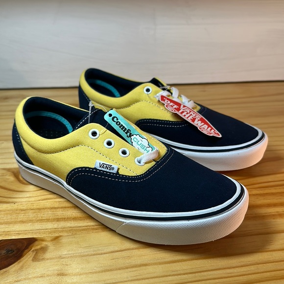 Vans Shoes - Vans “Brand New” Yellow and Navy Lace Up Sneakers. Amazing color way! Must see!